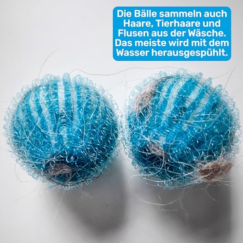 Thumbnail 6 de BluePet 12x Tierhaarentferner Waschmaschine – Fusselbälle Trocknerbälle