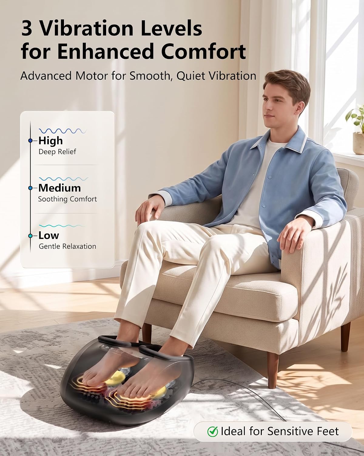 Detalle de Punbty Shiatsu Foot Massager with Heat