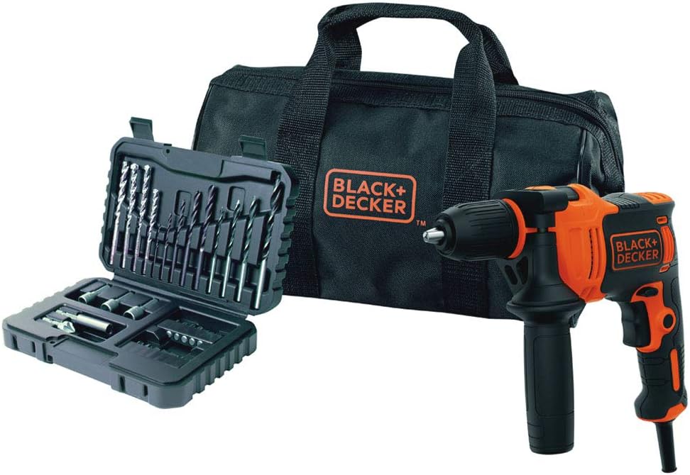 Detalle de BLACK+DECKER Trapano a percussione BEH710SA32-QS da 710 W con 32 accessori in SoftBag