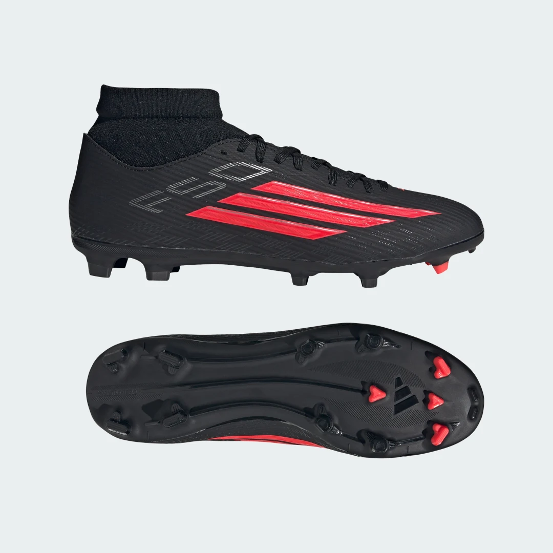 Detalle de Bota de fútbol Adidas F50 LEAGUE de caña media para césped natural seco y multisuperficie