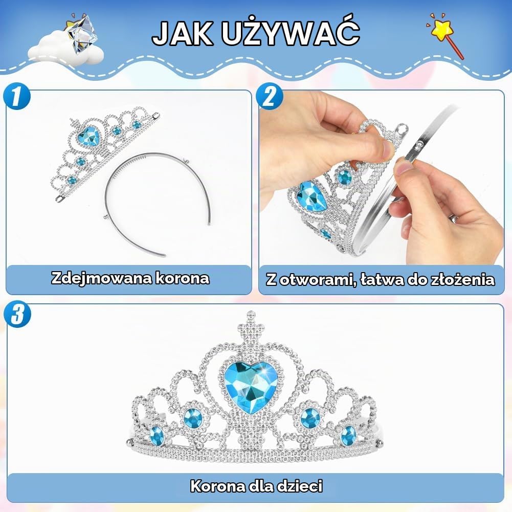Detalle 2 de Aolso 1 – zestaw akcesoriów księżniczki Elsy, 6 elementów