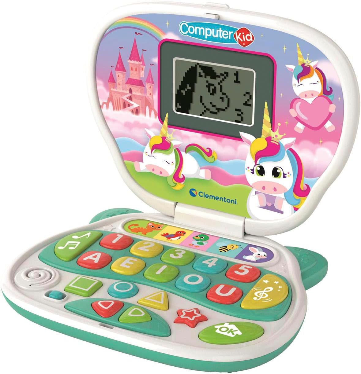 Detalle de Clementoni Computer Kid Unicorno, laptop educativo 2+ anni
