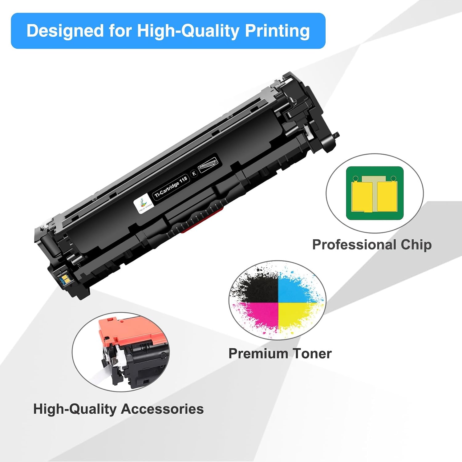 Detalle de TRUE IMAGE Compatible Toner Cartridge Set, 4-Pack