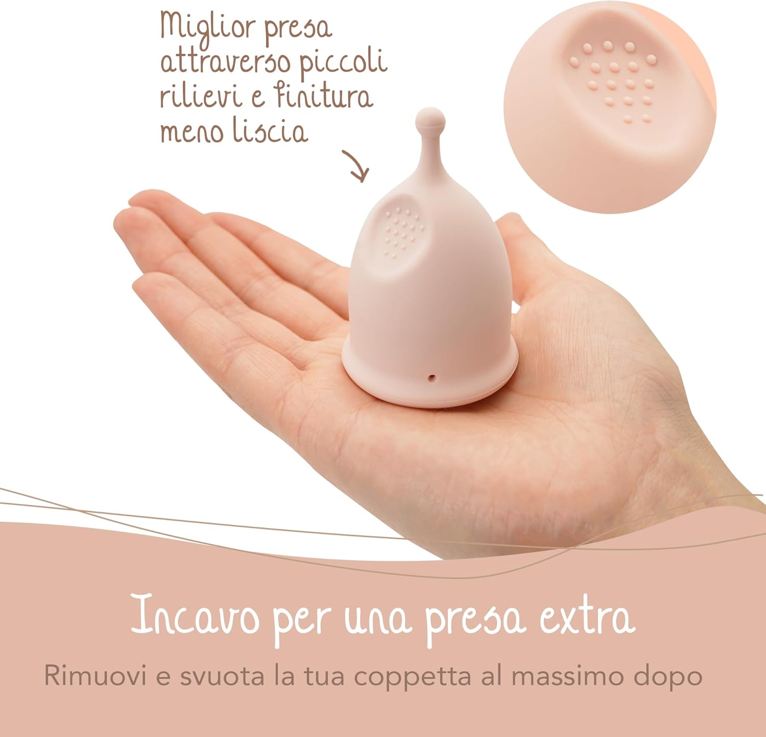 Thumbnail 3 de Bamboozy Coppetta mestruale riutilizzabile con sterilizzatore (L) in silicone medico, senza plastica e BPA