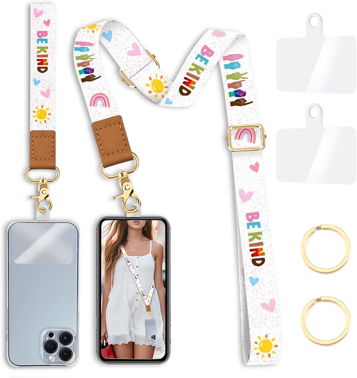 Detalle de Yonlevres Phone Lanyard Set Polyester