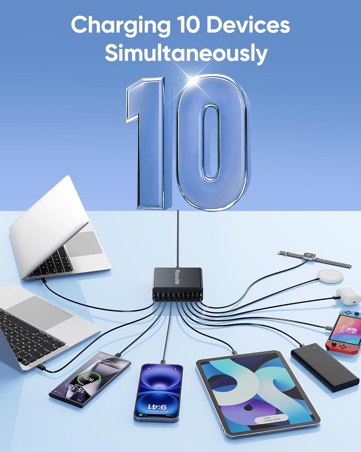 Thumbnail 4 de GaN5 120W USB Charging Station 10-Port 🔌