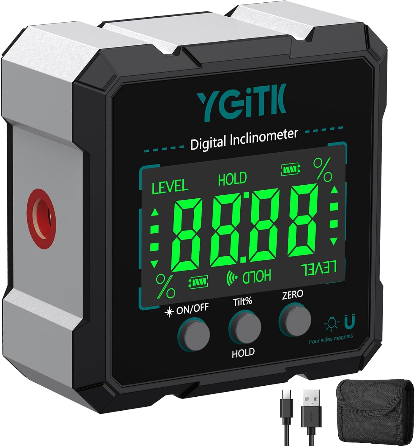 Detalle de YGiTK Digital Angle Finder, Aluminum Alloy