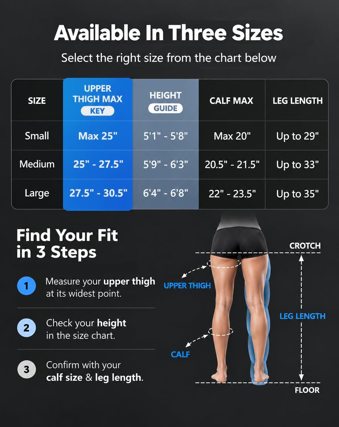 Thumbnail 4 de FIT KING Full Leg Compression Massager Boots 1️⃣🦵🏼🩺