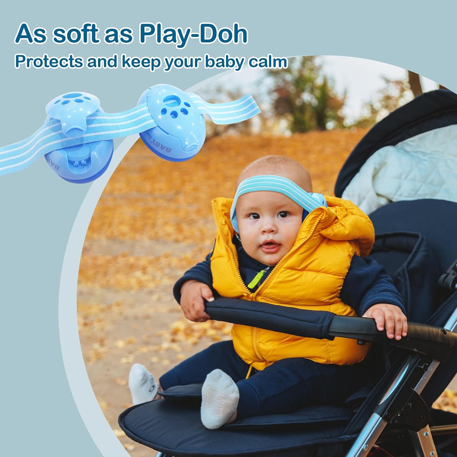 Thumbnail 3 de ZOHAN 001 Baby Ear Defenders: 23dB SNR, Adjustable Headband for Infants and Toddlers (Blue)