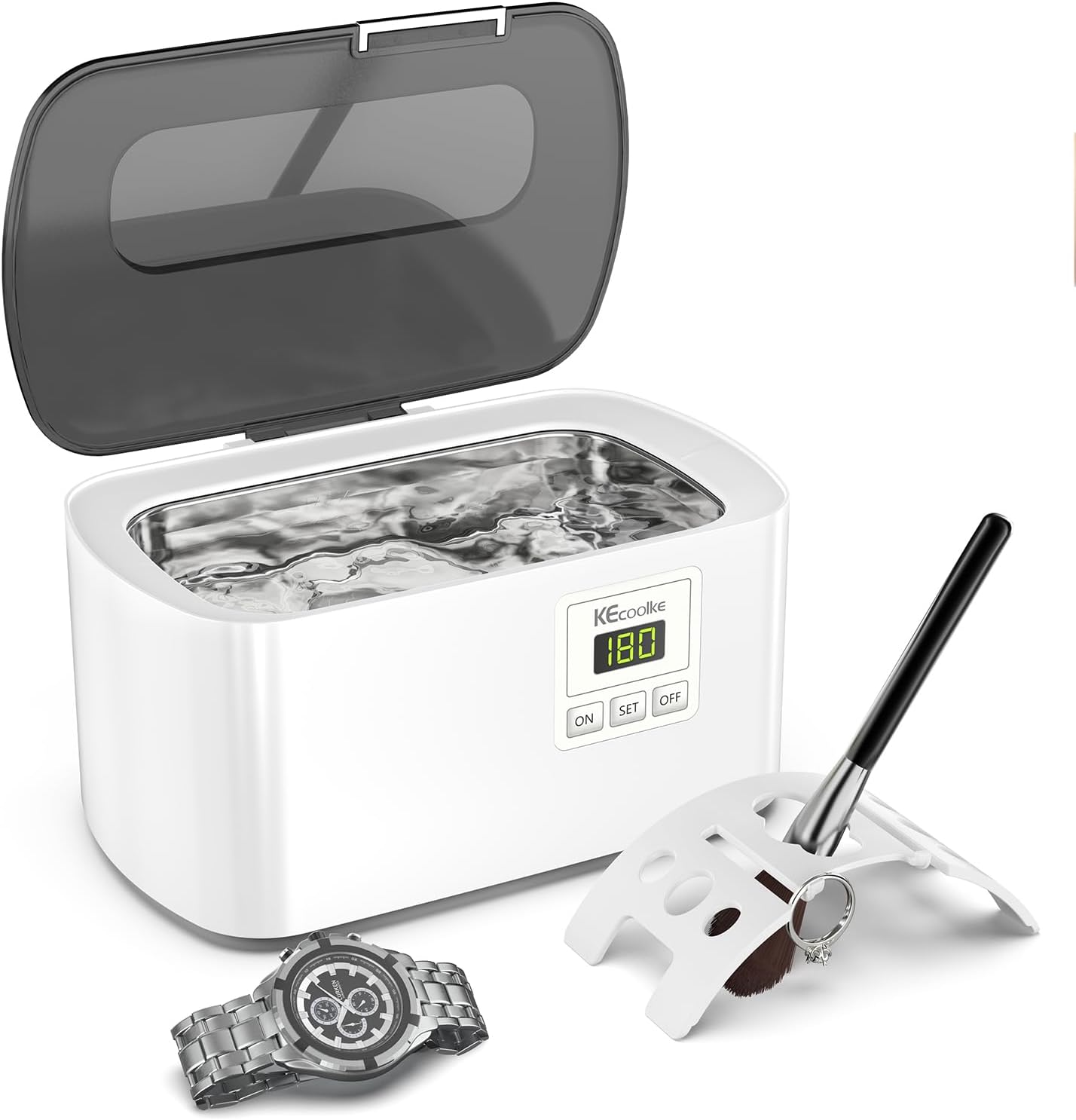 Detalle de KECOOLKE Sonic Cleaner Ultraschallreiniger mit Timer
