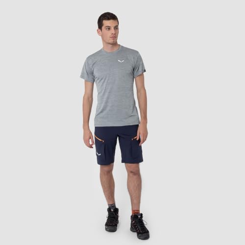 Detalle de SALEWA Puez Melange Dry - Maglietta M, Verde Faded Melange, 2XL