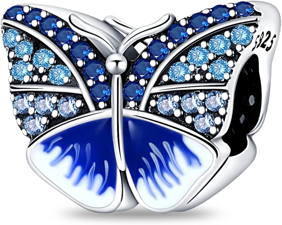 Detalle de CQWVB Charm Anhänger Damen 925 Sterling Silber – kompatibel mit Pandora & europäischen Armbändern