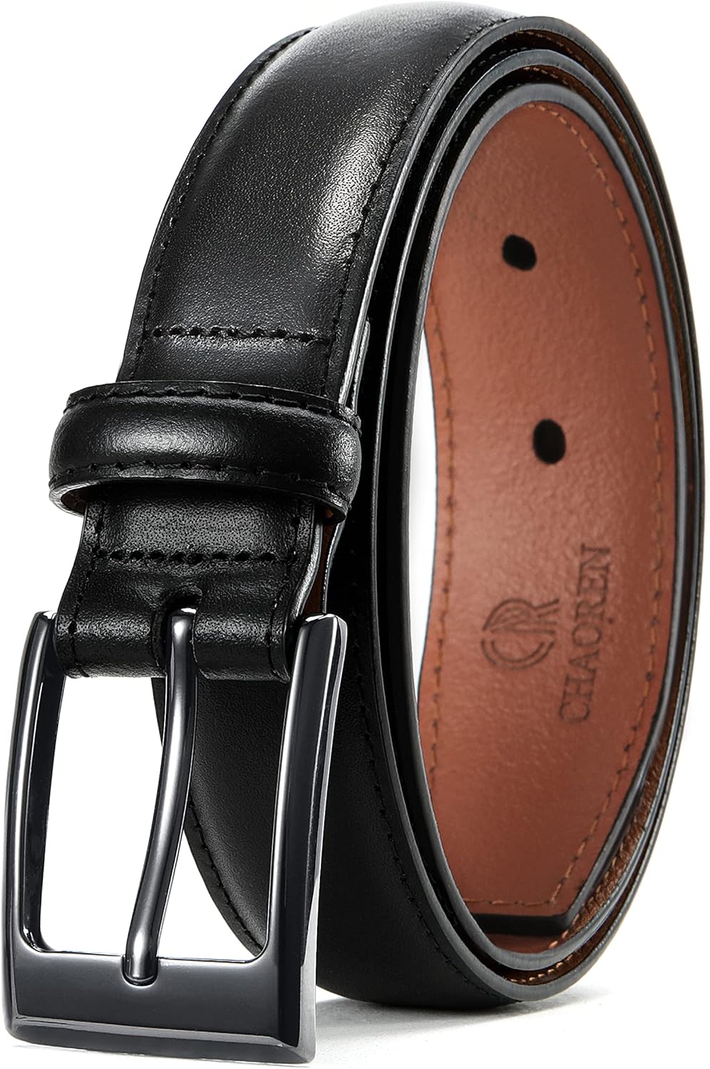 Detalle de CHAOREN Men's Leather Belt — Timeless Dress Belt That Complements Your Shoes