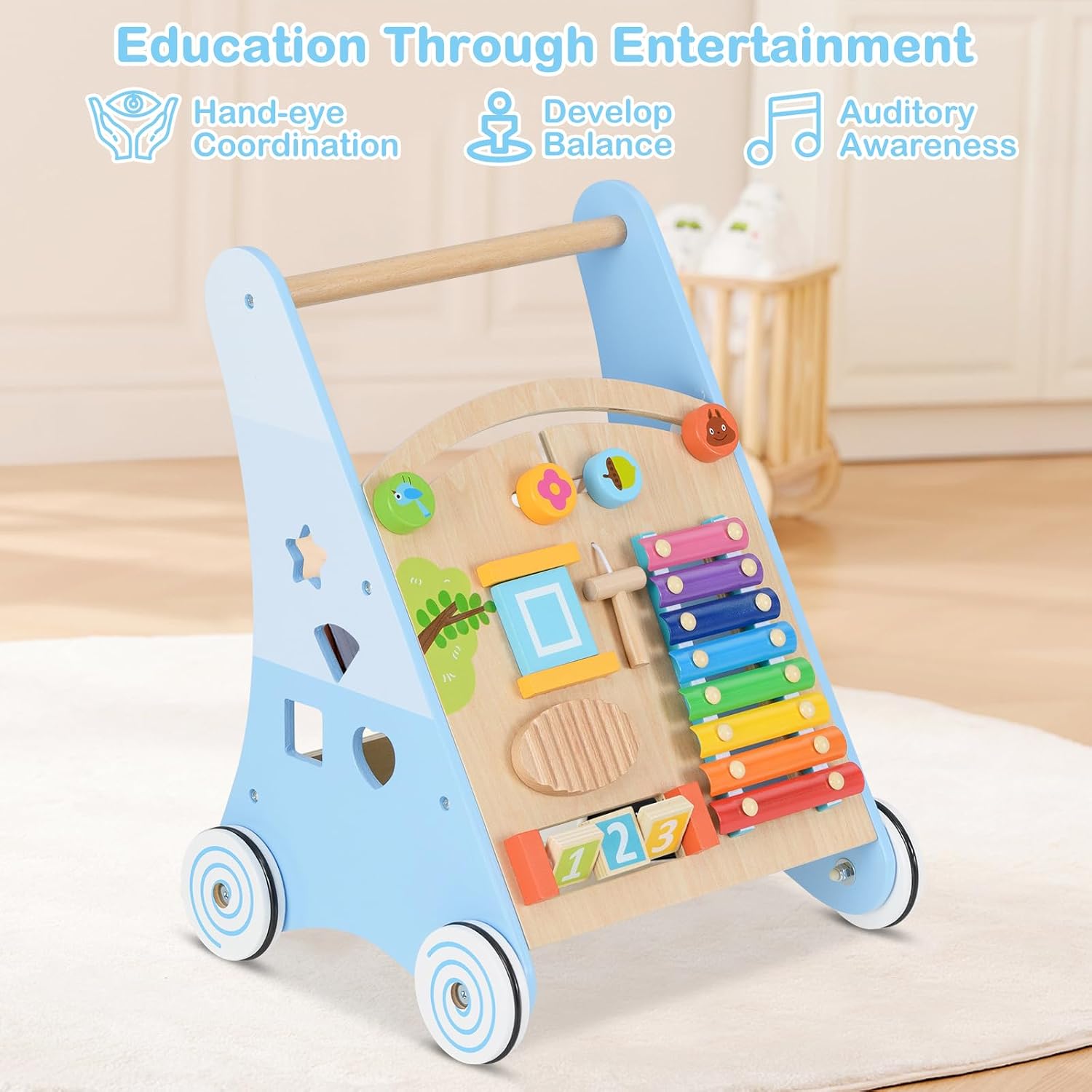 Thumbnail 6 de INFANS Wooden Baby Walker