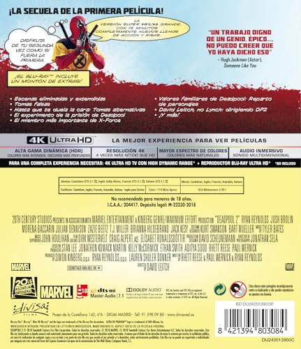Detalle 2 de Deadpool 2 Versión Super Grande — 4 discos 📀
