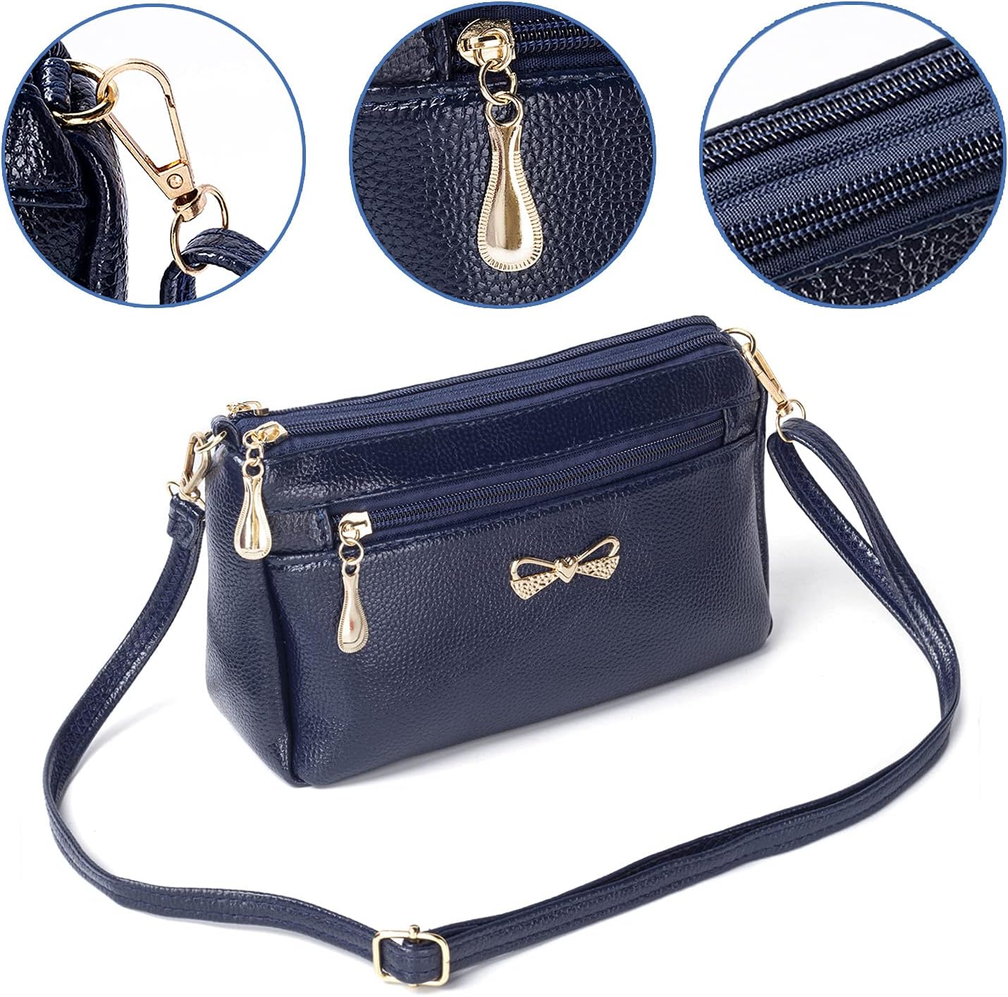 Thumbnail 4 de FULEI Small Women's Cross-body Bag in Soft PU Leather