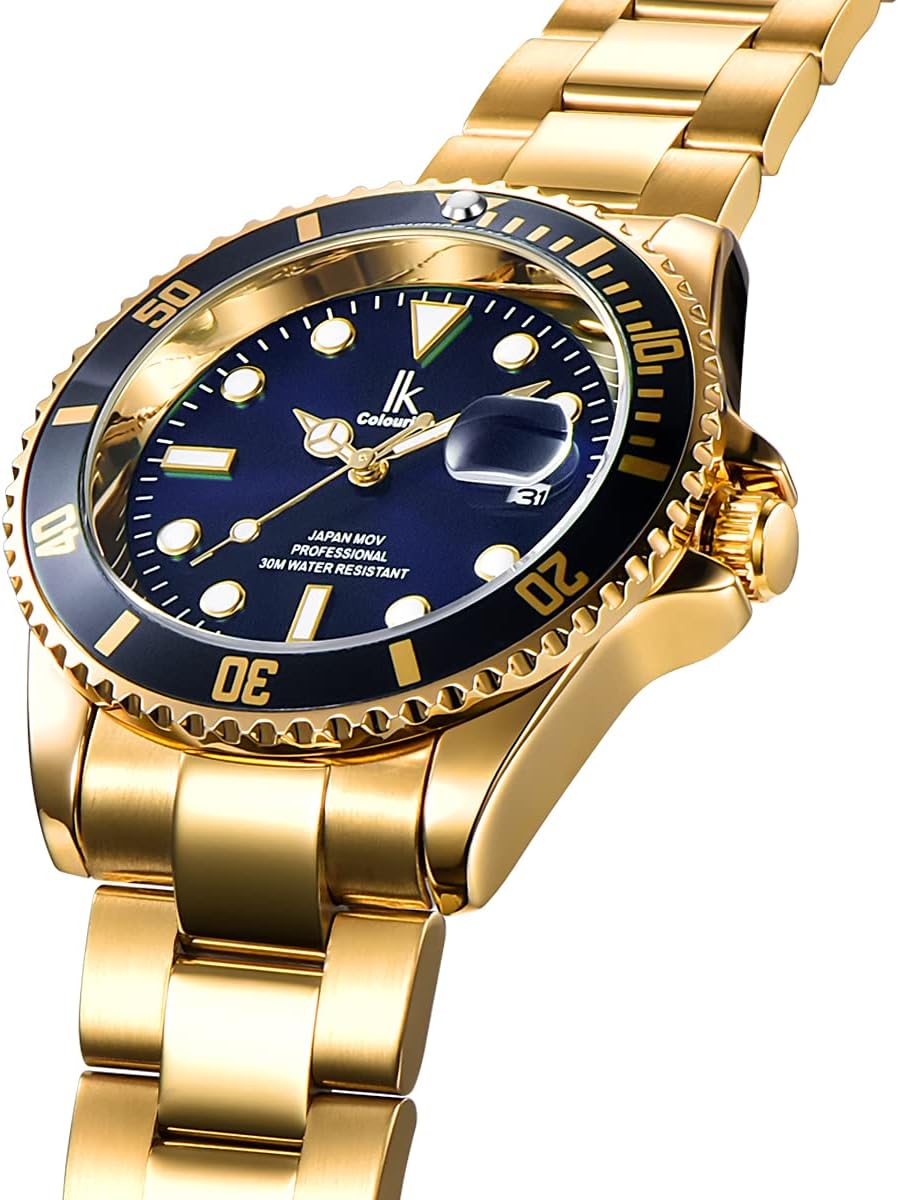 Detalle de Alienwork IK orologio uomo/donna con cinturino in metallo e calendario