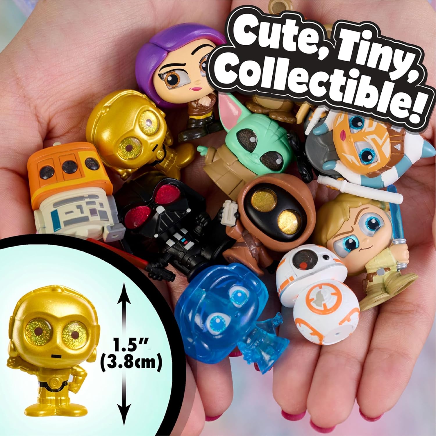 Detalle de Just Play Star Wars Doorables Galaxy Peek: Sammelfiguren in Überraschungskapsel – offiziell lizenziertes Spielzeug ab 5 Jahren
