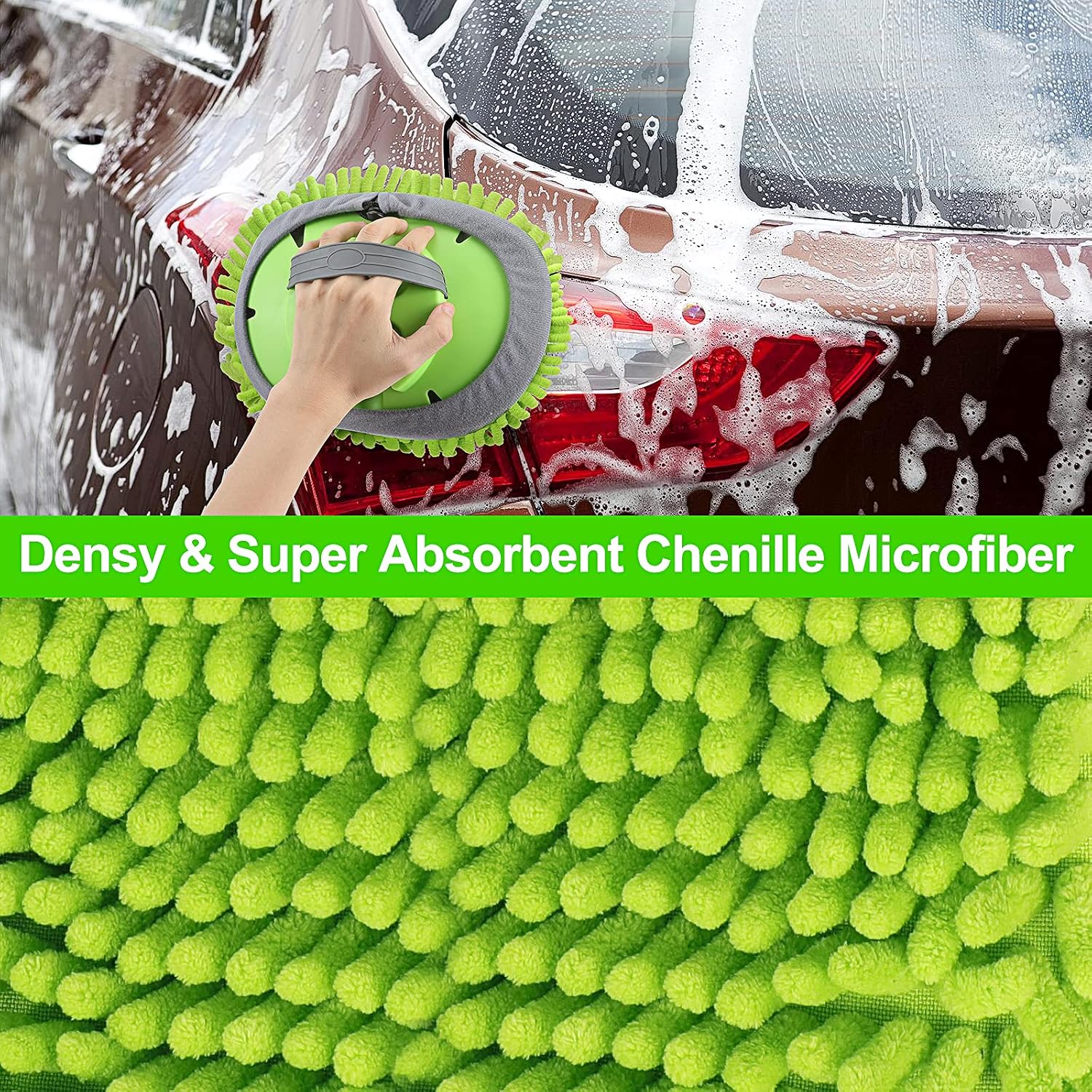 Thumbnail 4 de 62'' Chenille Car Wash Brush Kit