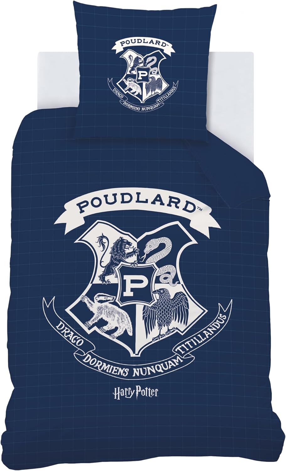 Thumbnail 1 de Harry Potter Preppy Parure de Lit Enfant 1 Personne – 140x200 cm, 100% Coton, OEKO-TEX