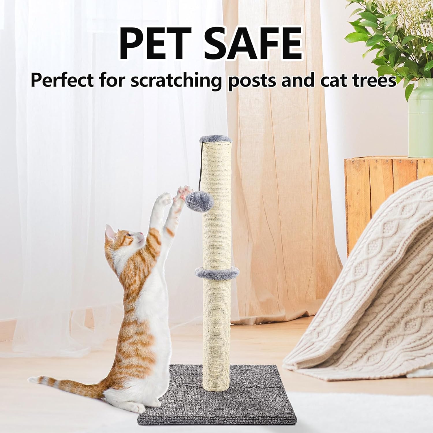 Detalle de Natural Sisal Rope for Cat Scratcher — 20m x 6mm