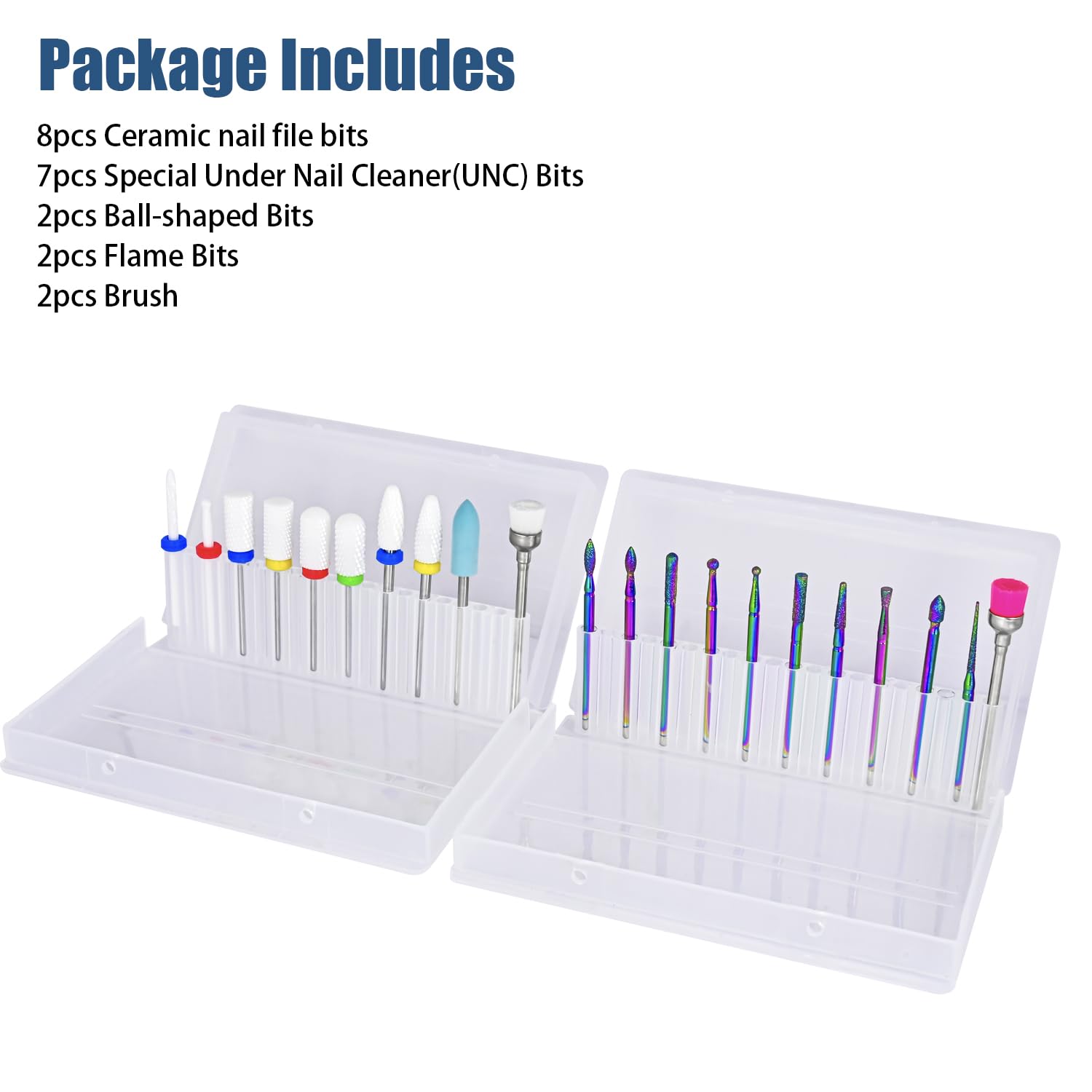 Thumbnail 6 de Depvko 21pcs Nail Drill Bits Set, 3/32" manicure