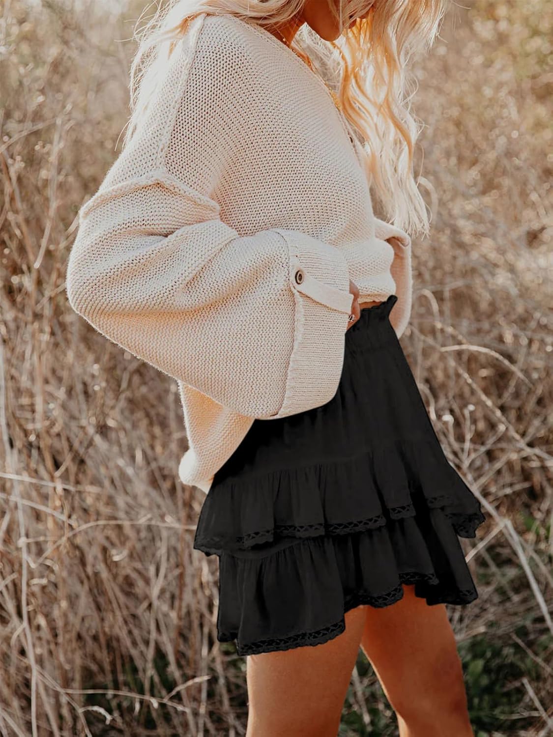 Thumbnail 2 de Aoudery Flowy Shorts High-Waist Mini Skort