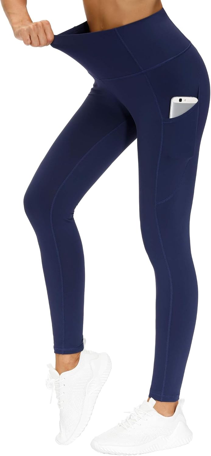 Thumbnail 6 de THE GYM PEOPLE Dicke Sport-Leggings Damen High Waist mit Taschen – Yogahose mit hoher Bauchkontrolle
