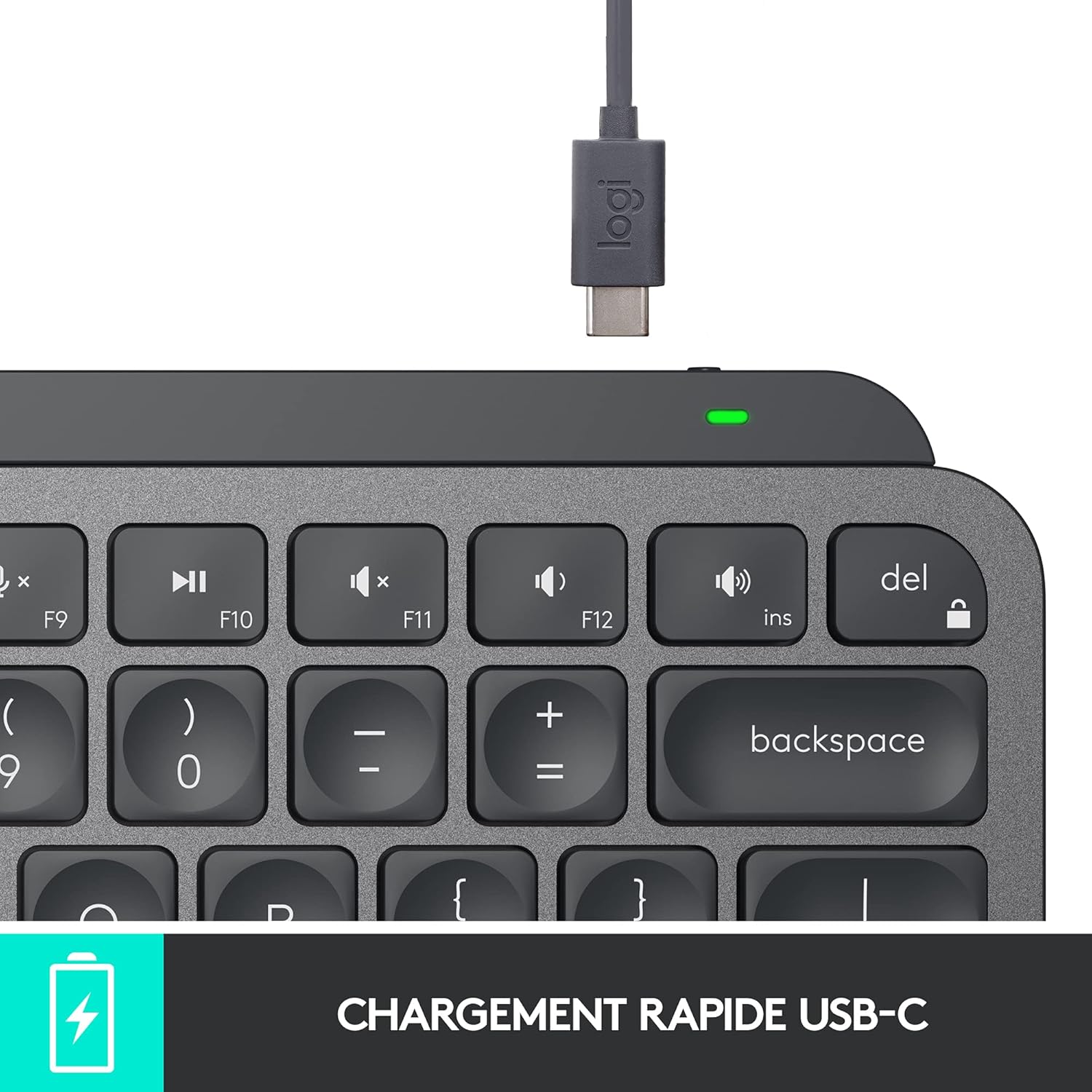Thumbnail 6 de LOGITECH MX Keys Mini: tastiera wireless RF + Bluetooth in grafite (mod. 920-010482)