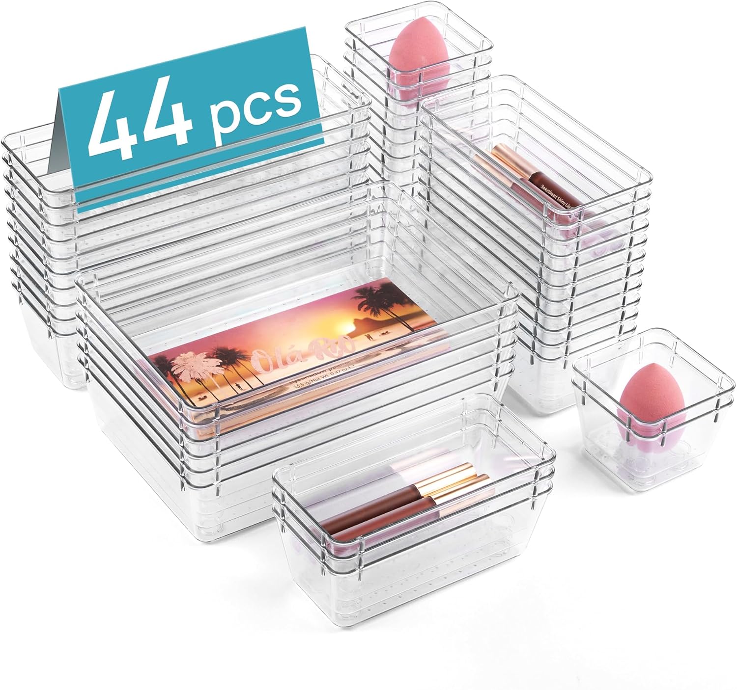 Detalle de Vtopmart 44-piece Drawer Organizer Set for Makeup