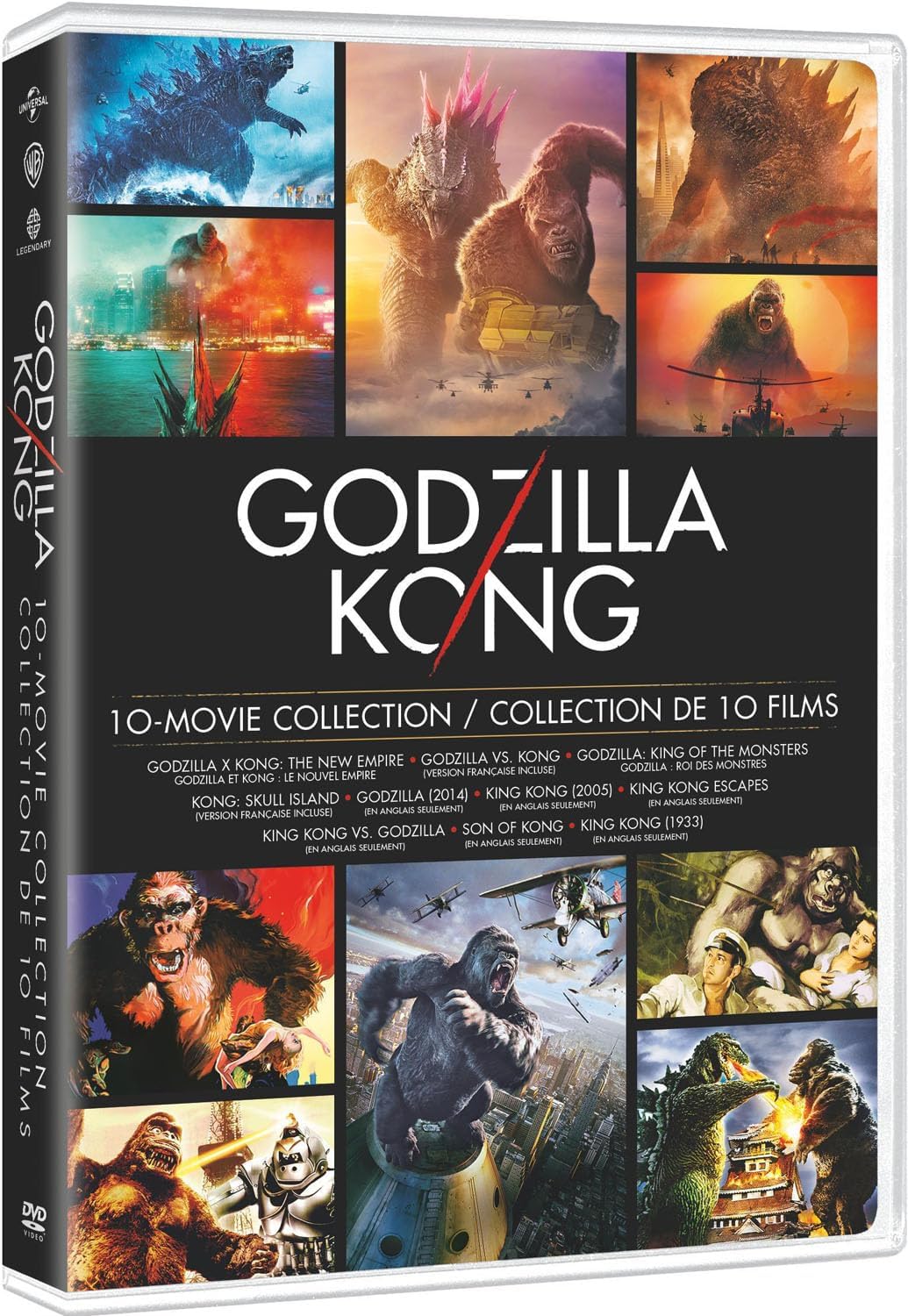 Detalle 2 de Godzilla | Kong 10-Film Cinematic Anthology DVD Collection