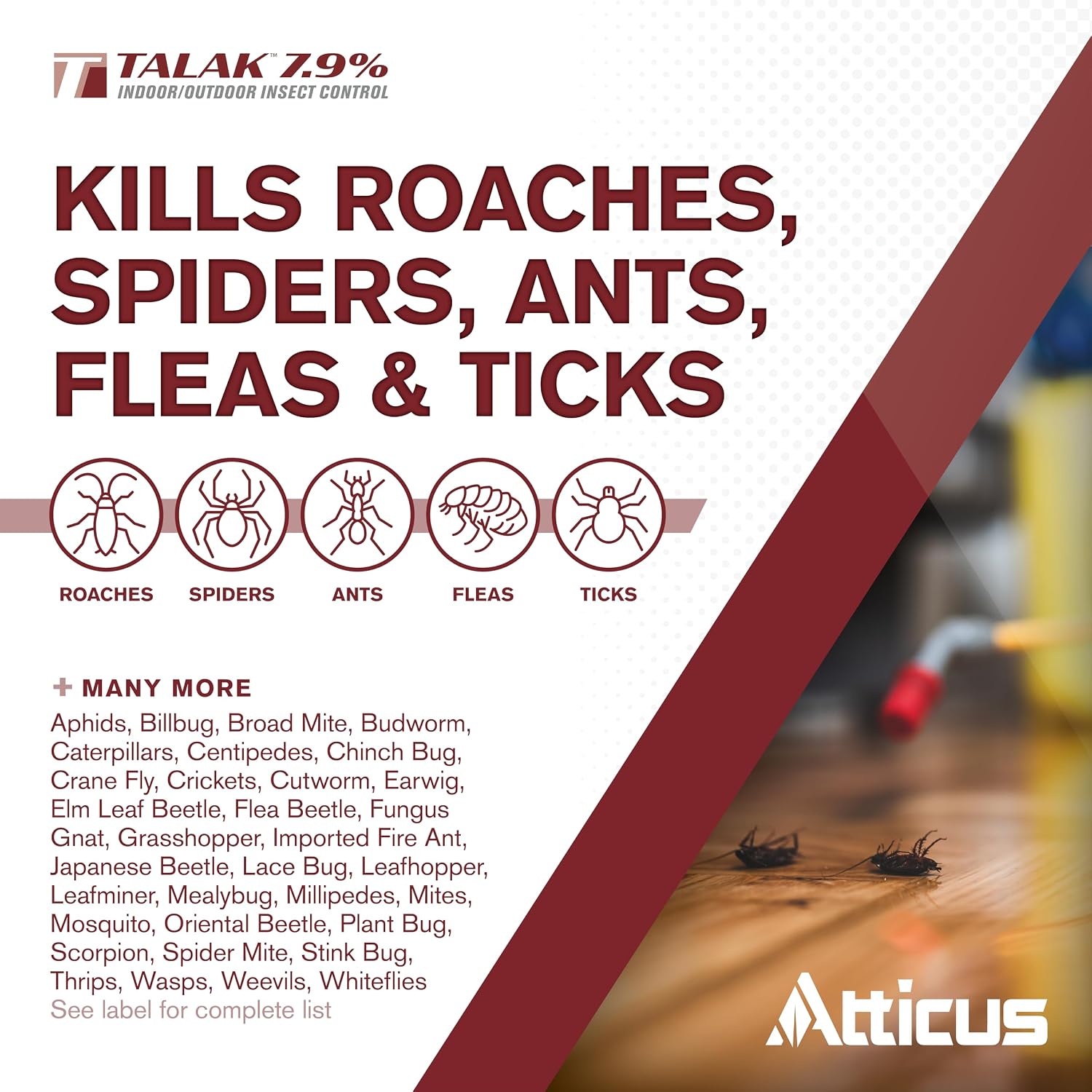 Thumbnail 2 de Atticus Talak 7.9% Indoor/Outdoor Bifenthrin Insecticide Concentrate (32oz)
