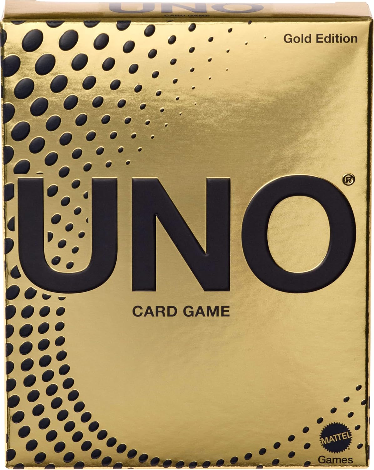 Detalle de マテルゲーム UNO GOLD EDITION JHB35 ゴールド仕様カードゲーム 112枚・2~10人用