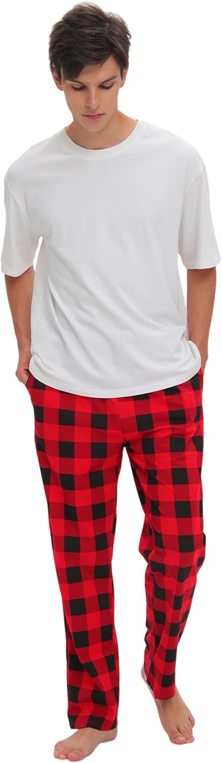 Detalle de SAMGU Mens Pyjama Bottoms: 100% Cotton Sleep Pants for Men
