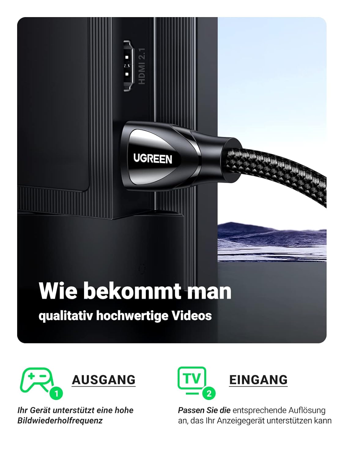 Thumbnail 6 de UGREEN HDMI 2.1 Kabel 3 m