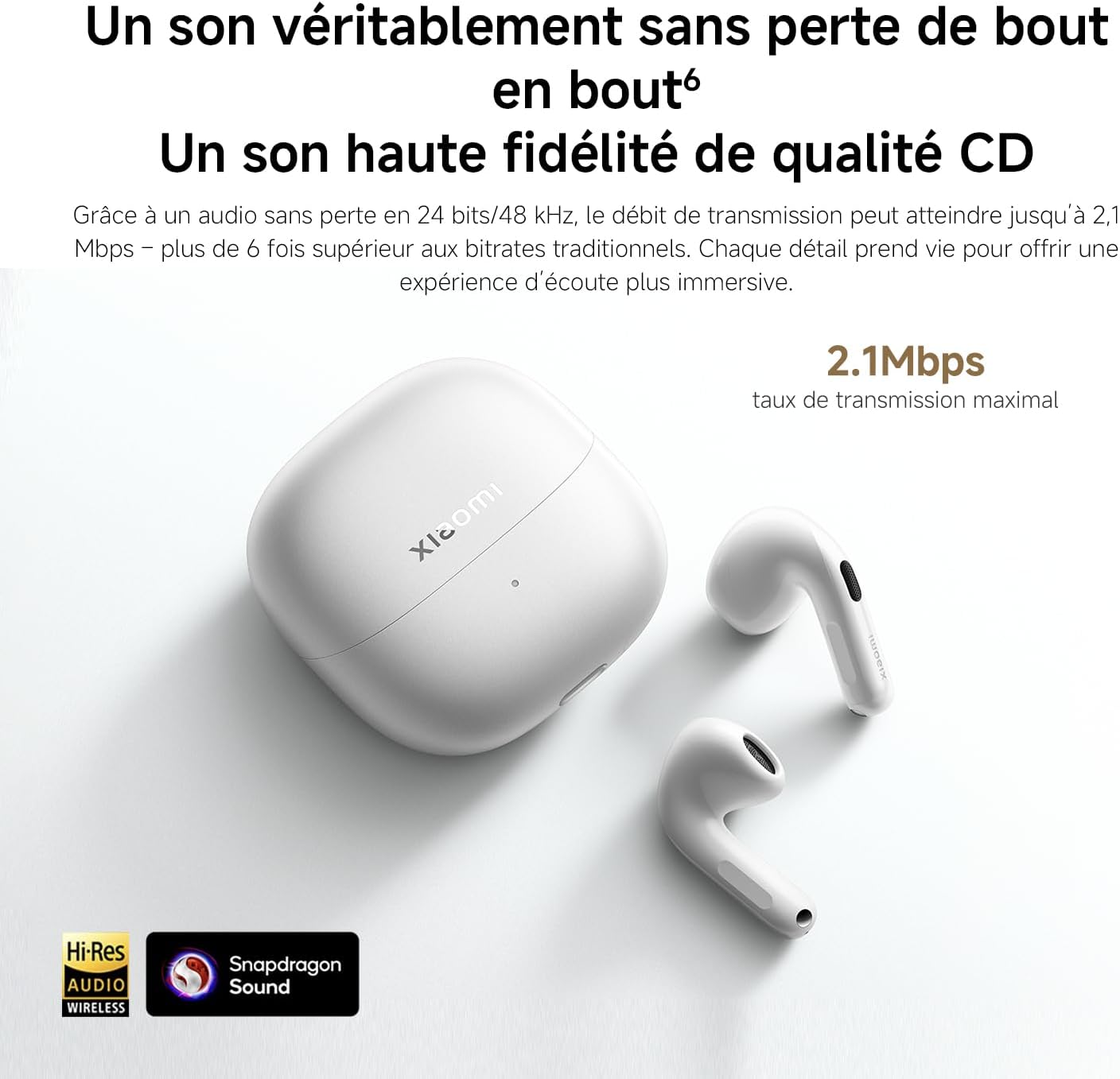 Thumbnail 5 de XIAOMI Buds 6 – Écouteurs True Wireless avec réduction du bruit et autonomie prolongée
