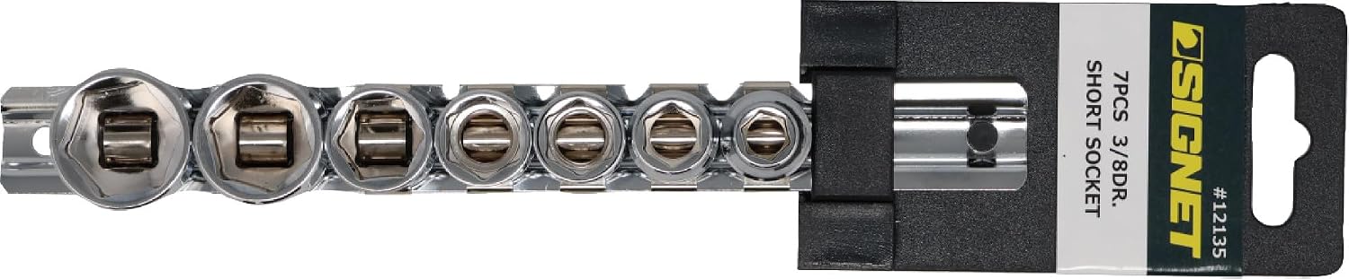 Thumbnail 2 de SIGNET 12135 3/8DR 7本組 六角ショートソケットセット 全長22mm