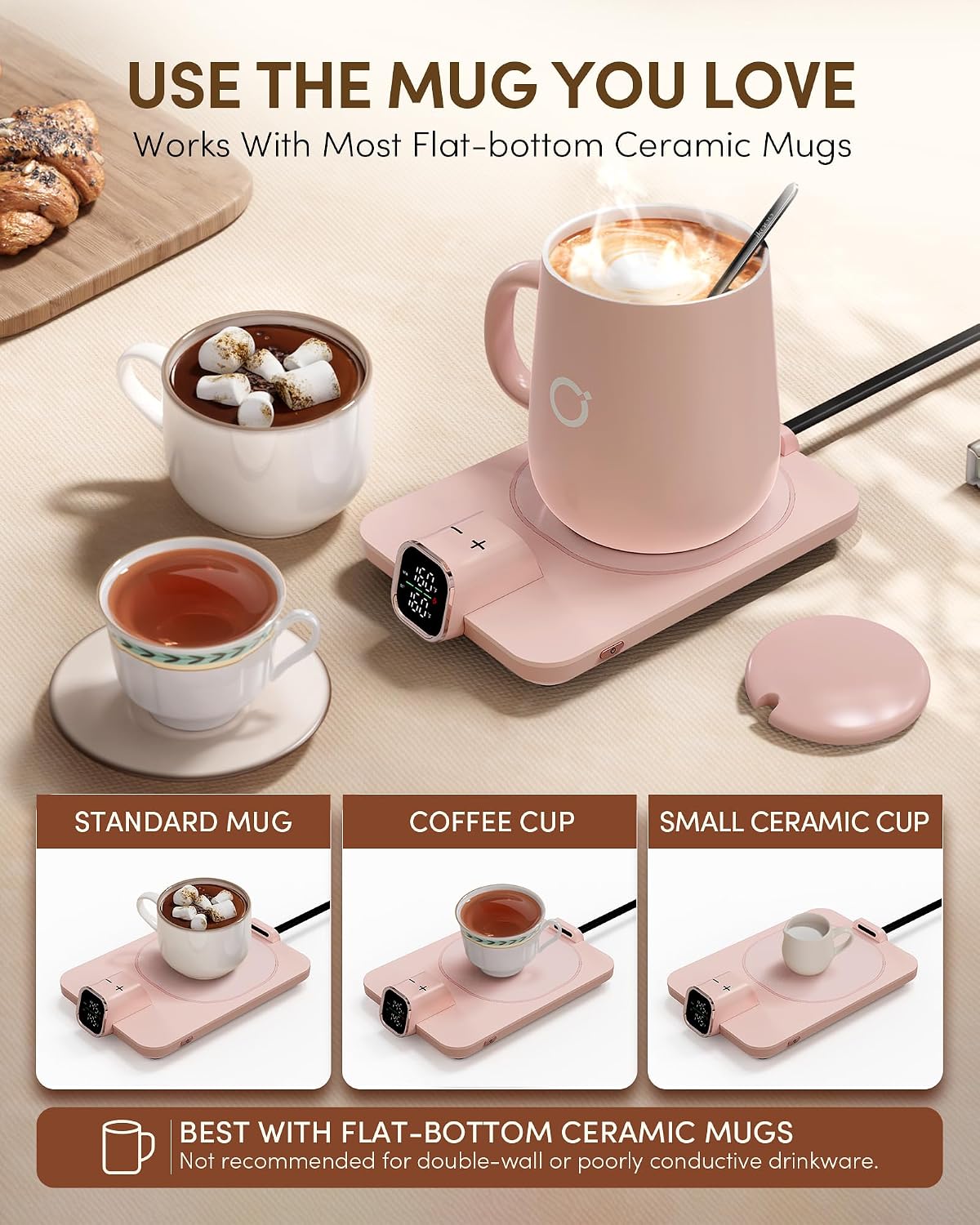 Thumbnail 5 de Coffee Mug Warmer & iKago Mug Set: Accurate Temperature Control for Desk