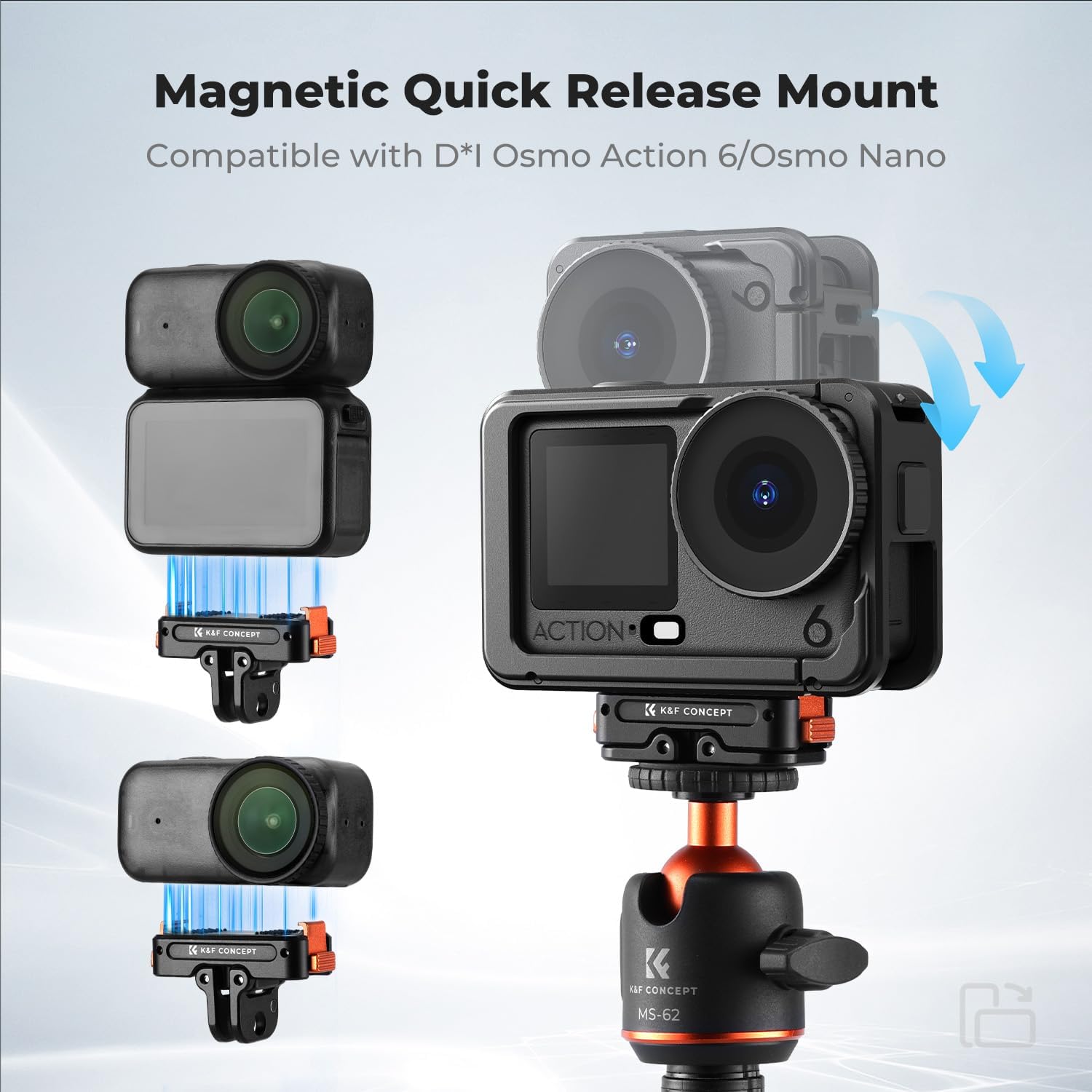 Thumbnail 1 de K&F CONCEPT Magnetischer Adapterhalterung 1/4"
