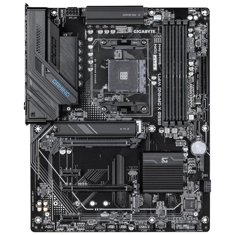 Detalle de Gigabyte B550 X GAMING WIFI7: placa base AM4 con WiFi 7 y 2,5 GbE para RX de Ryzen