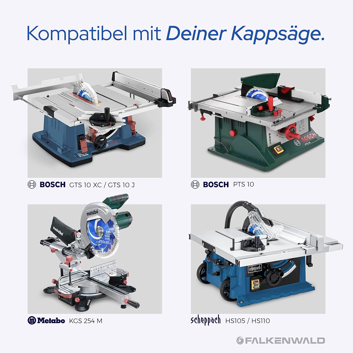 Thumbnail 3 de FALKENWALD Sägeblatt 250x30 Holz für Holzschnitt