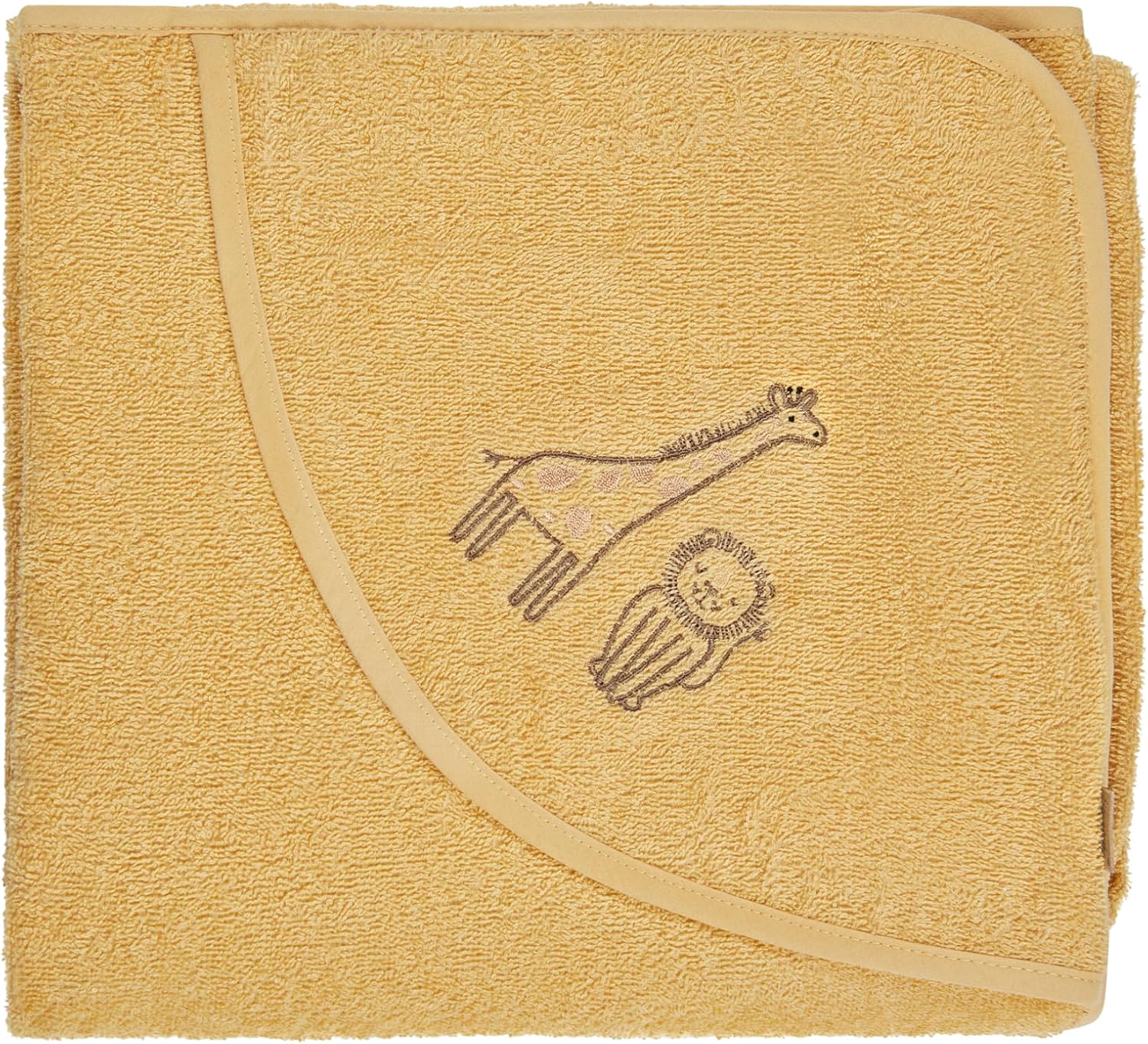 Detalle de Sterntaler 7122528 badhanddoek met capuchon, 100 x 100 cm, katoen, oker