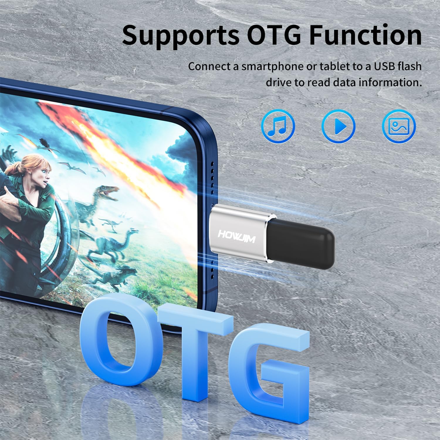 Detalle 2 de HOWJIM USB C auf USB Adapter 10 Gbps