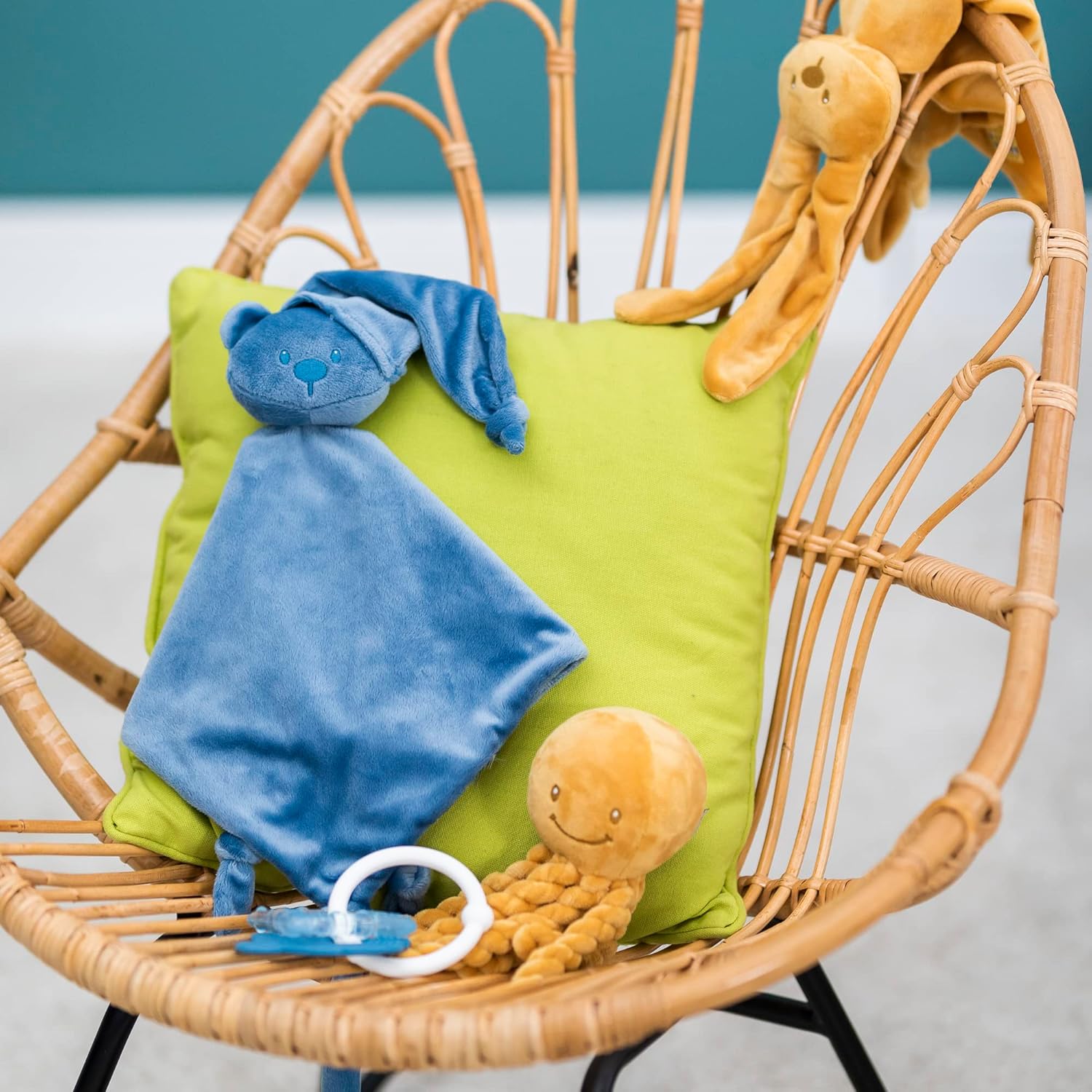 Thumbnail 6 de Nattou Kuscheltier Oktopus Lapidou 23 cm – Für Neugeborene und Frühgeborene, Ocker