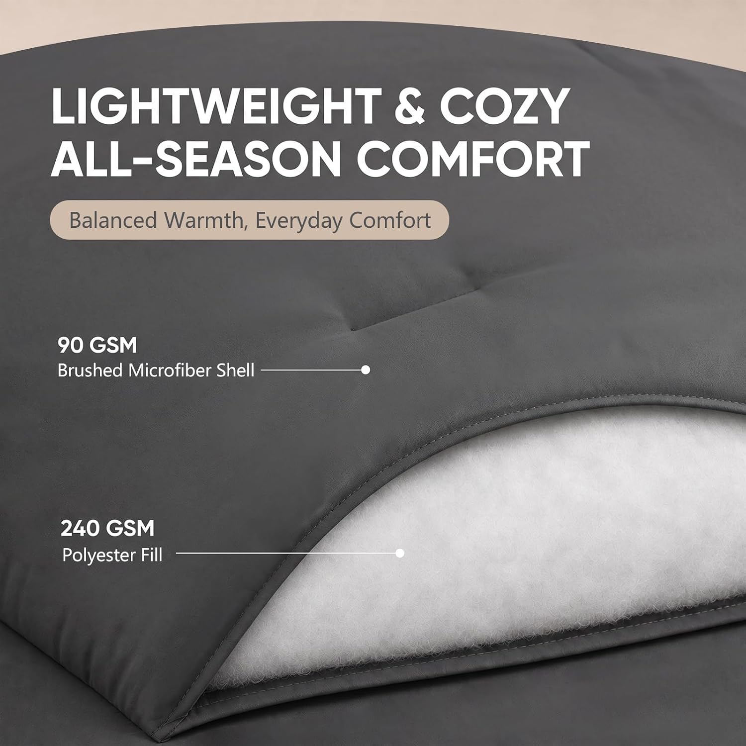 Detalle de HIMEET Queen Comforter Set, 7-Piece
