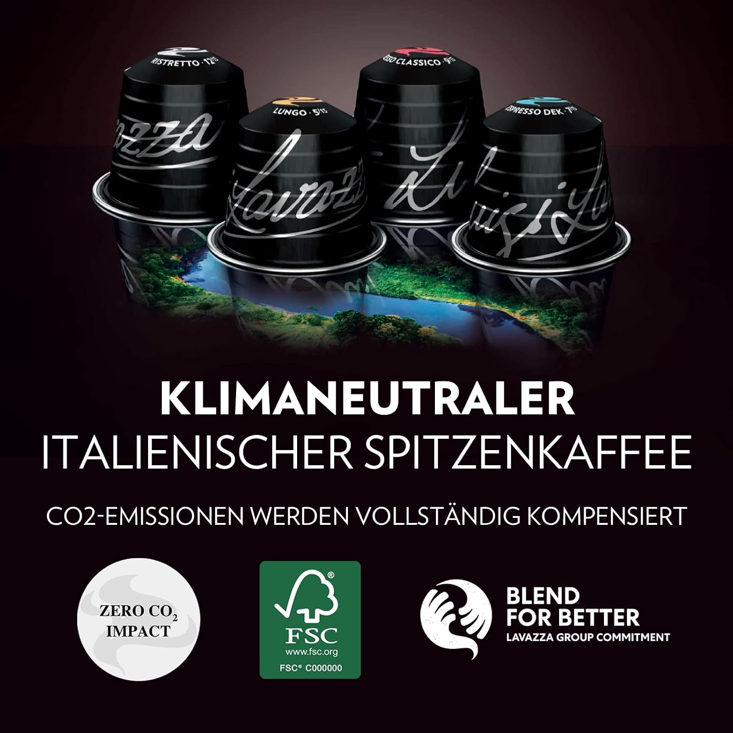 Detalle de Lavazza Espresso Maestro Ristretto – intensives Aromaerlebnis in Nespresso-kompatibler Kapselvariante