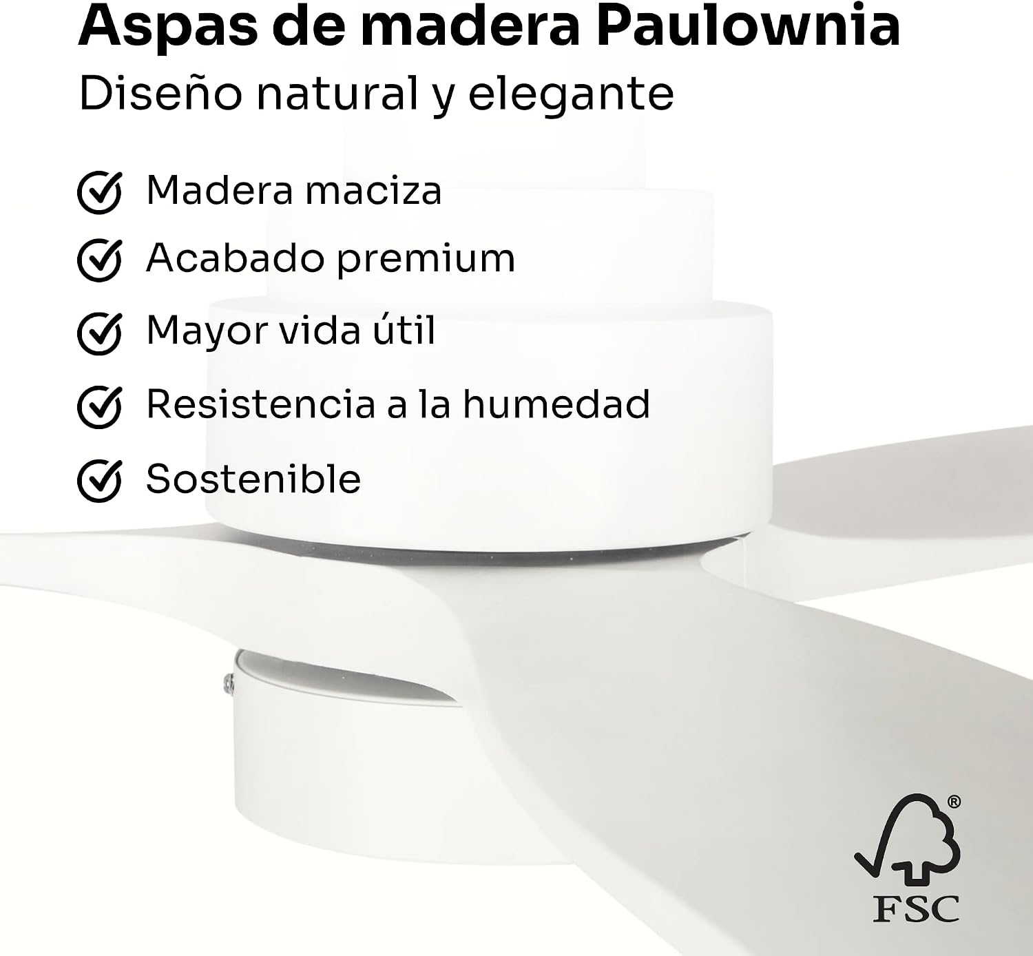 Thumbnail 6 de Mellerware Ventilador de Techo Brizy Bright 30 W, 6 Velocidades, Verano–Invierno y Mando a Distancia