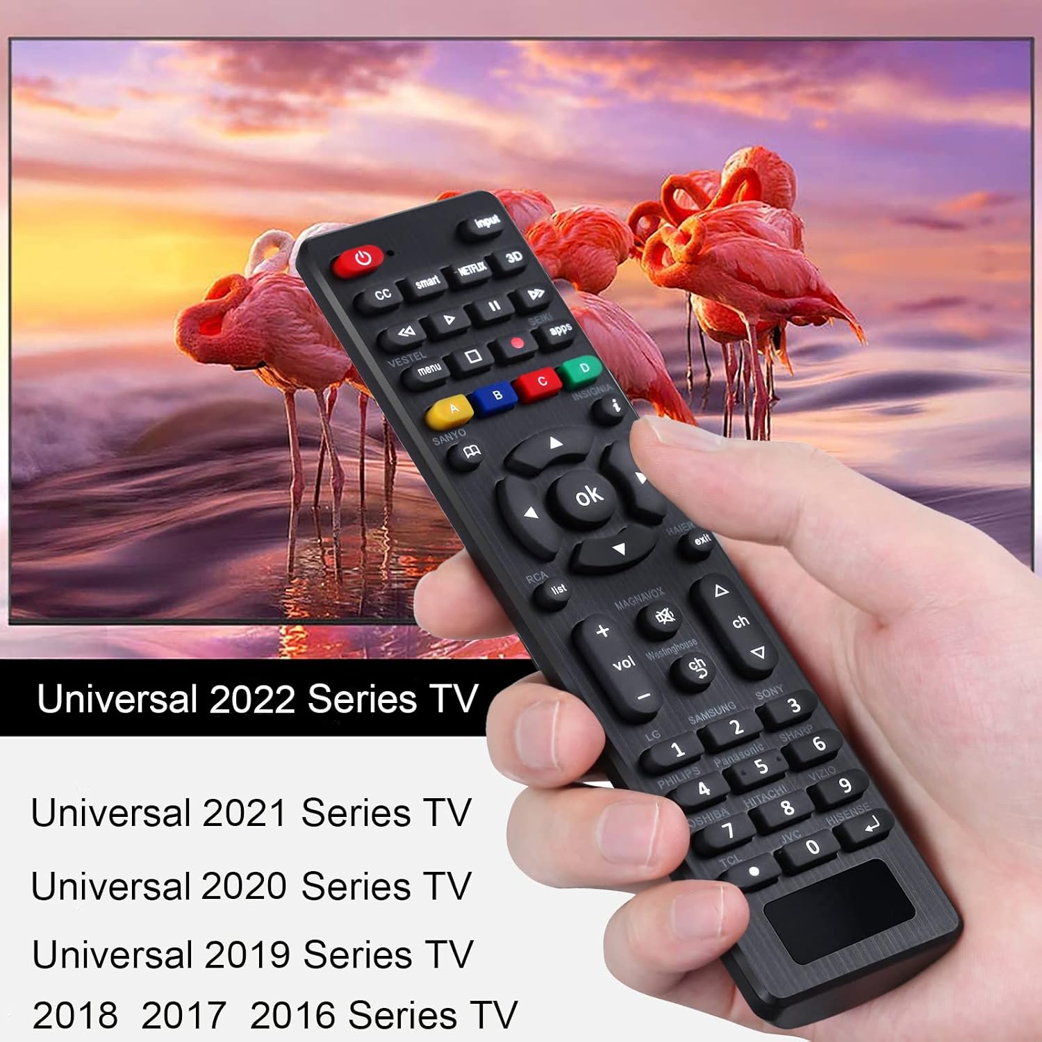 Detalle de Universal TV Remote RC-G008 for Samsung, TCL, Vizio, Sony, Panasonic and more