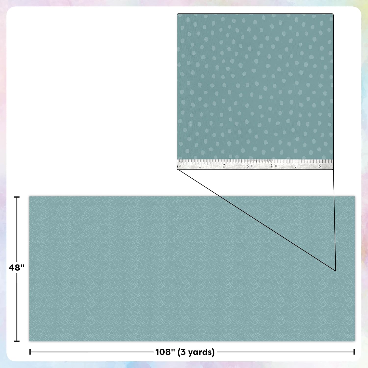 Detalle de Teacher Created Resources Classroom Fabric, Blue Dots
