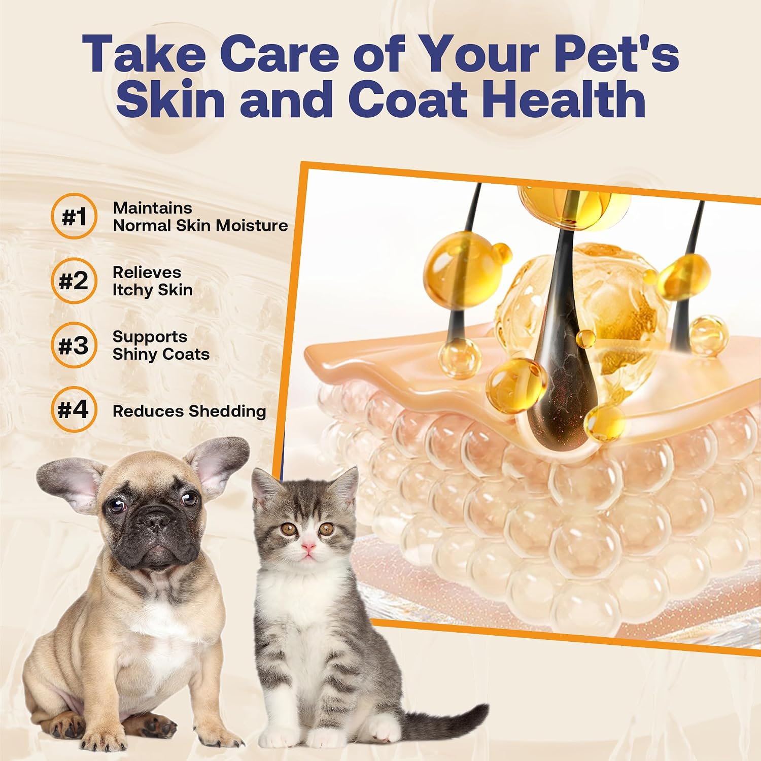 Detalle 2 de HEAPETS Pet Fish Oil, 16 oz